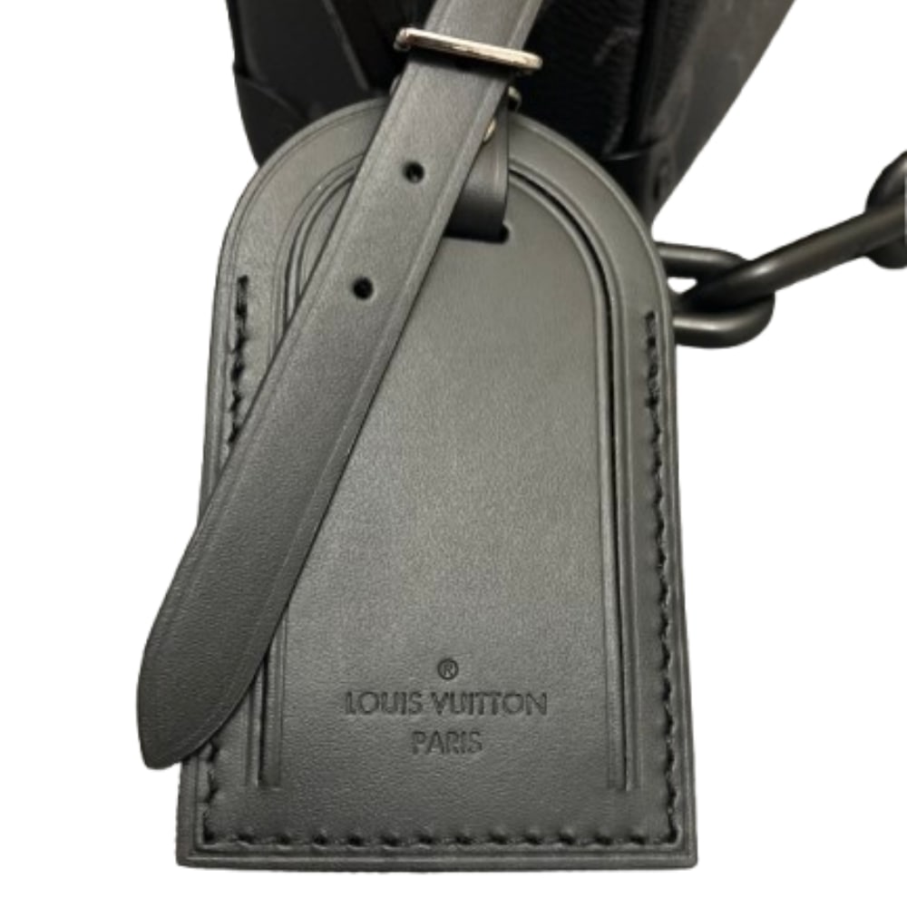 Louis Vuitton Side Trunk Mm Black Monogram Eclipse Leather Shoulder Bag - 10