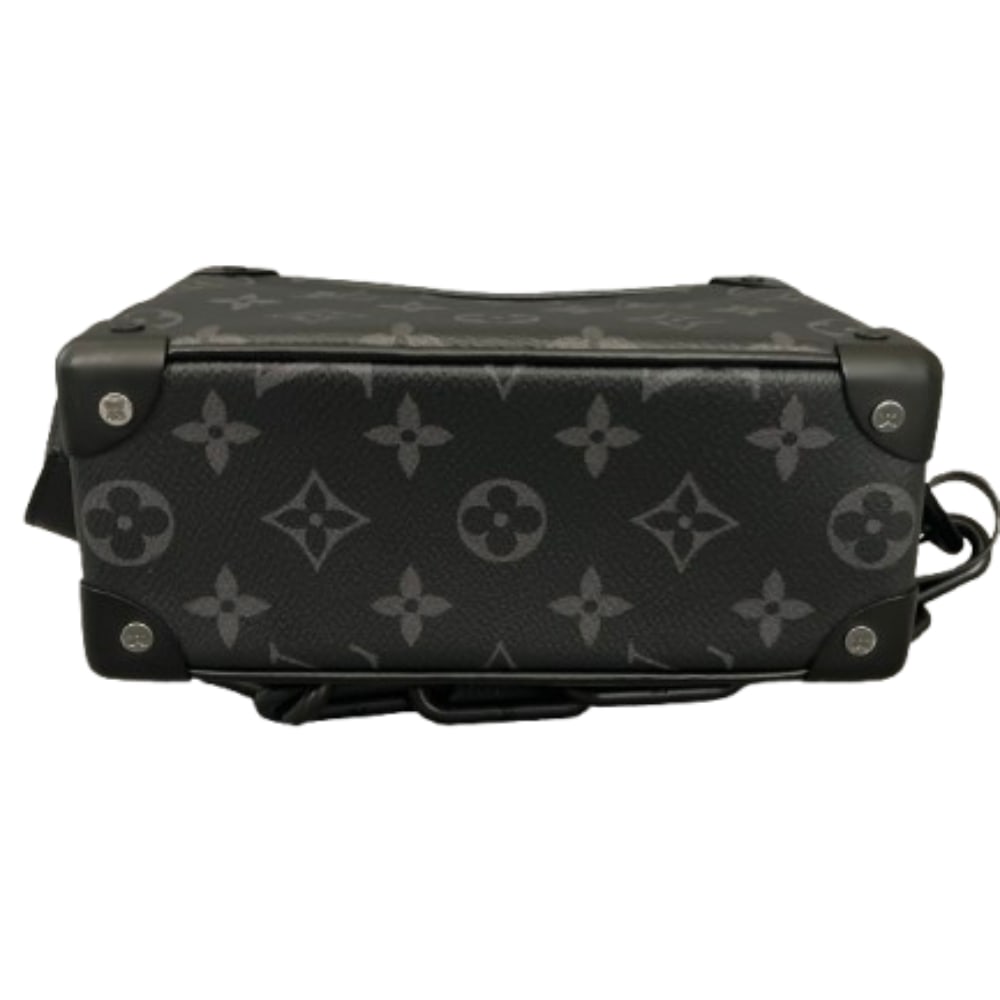 Louis Vuitton Side Trunk Mm Black Monogram Eclipse Leather Shoulder Bag - 5