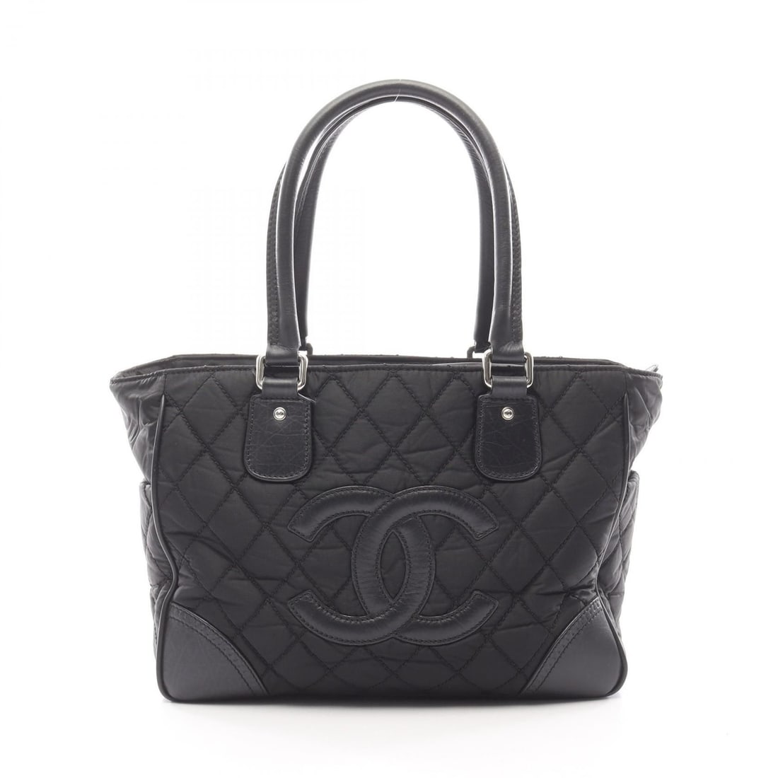 Chanel Unknown Handbag: Item Name: CHANEL Black Paris New York Line Tote Bag Nylon leather A33100Brand: CHANELModel No.: A33100Size: x W:33cmH:26cm x D:14cm(W:13.0 inch x H:10.2 inch x D:5.5 inch )Handle?55cm(21.7 inch