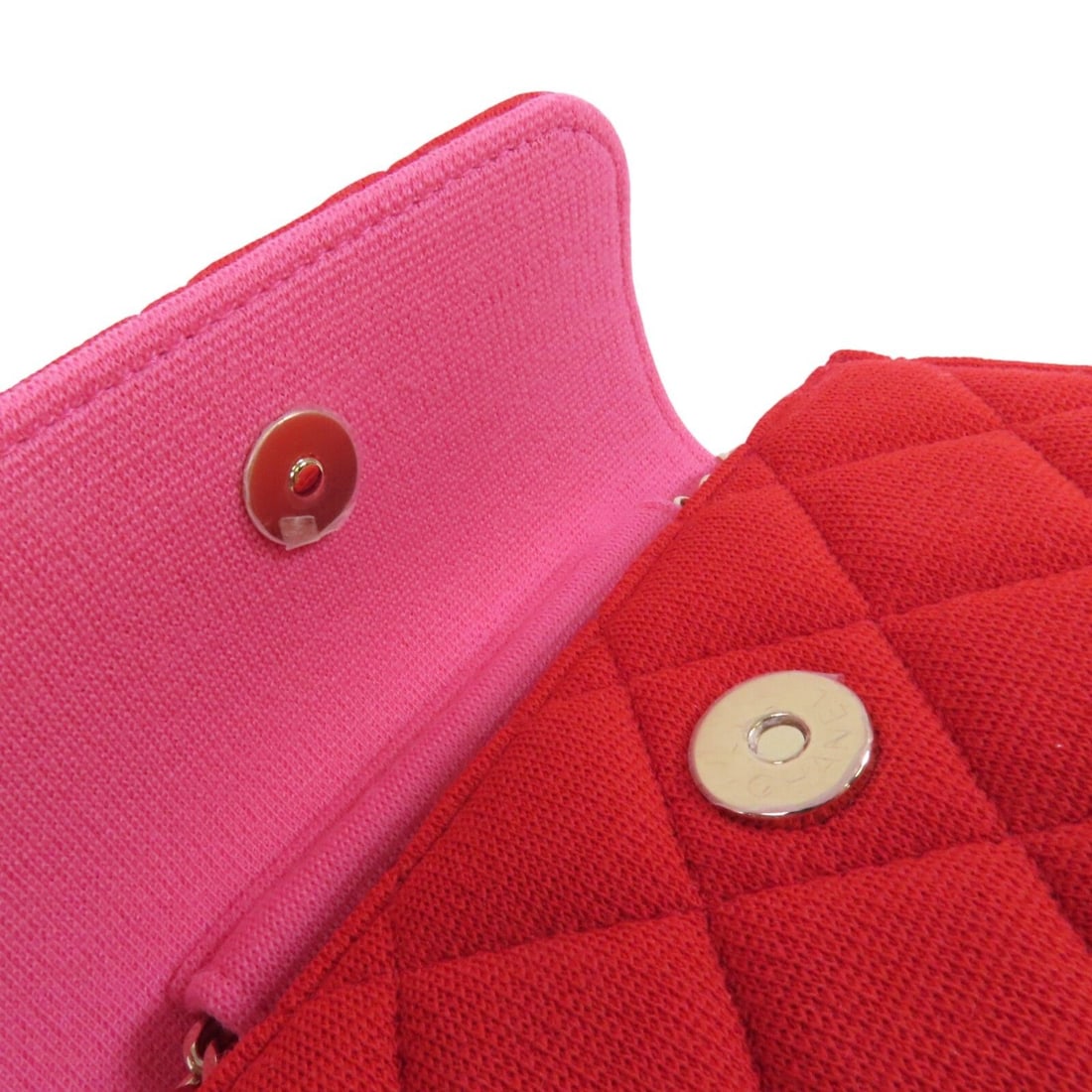 Chanel Red Canvas Handbag - 11