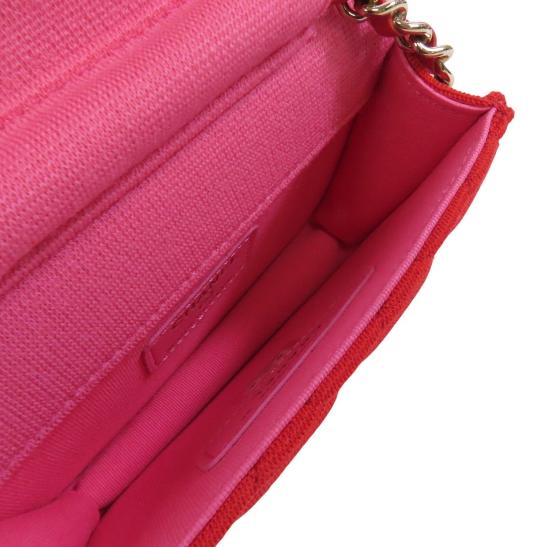 Chanel Red Canvas Handbag - 12