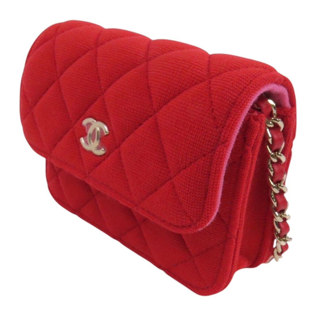 Chanel Red Canvas Handbag - 2