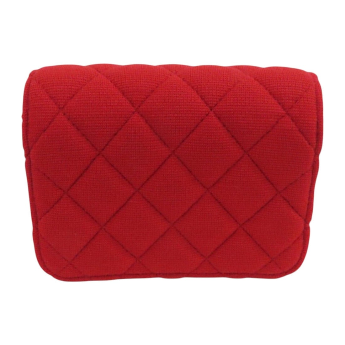 Chanel Red Canvas Handbag - 4