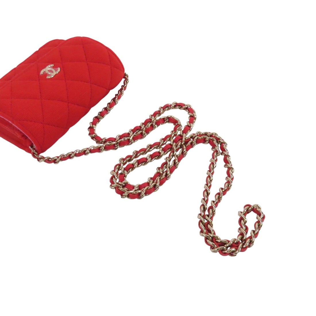 Chanel Red Canvas Handbag - 6
