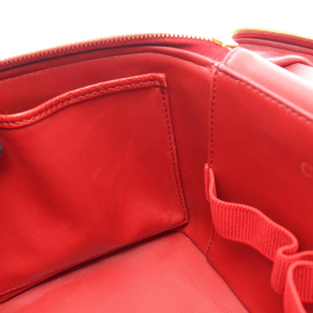 Chanel Red Coco Mark Medium Handbag - 11