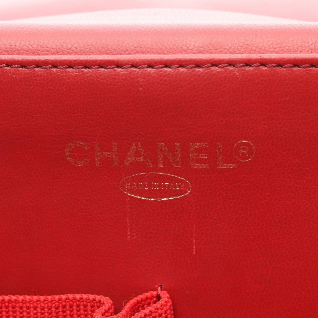 Chanel Red Coco Mark Medium Handbag - 14