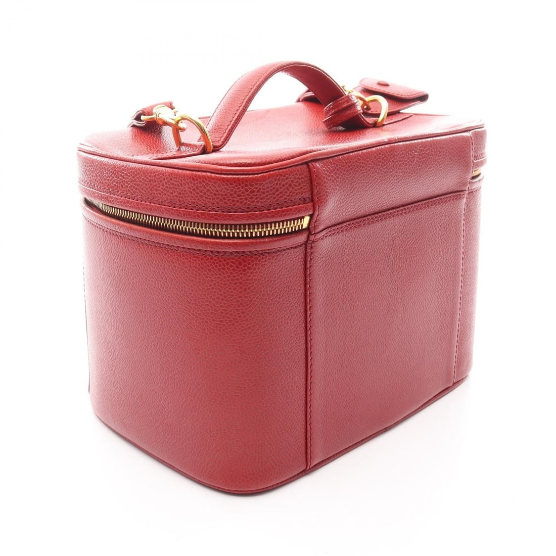 Chanel Red Coco Mark Medium Handbag - 4