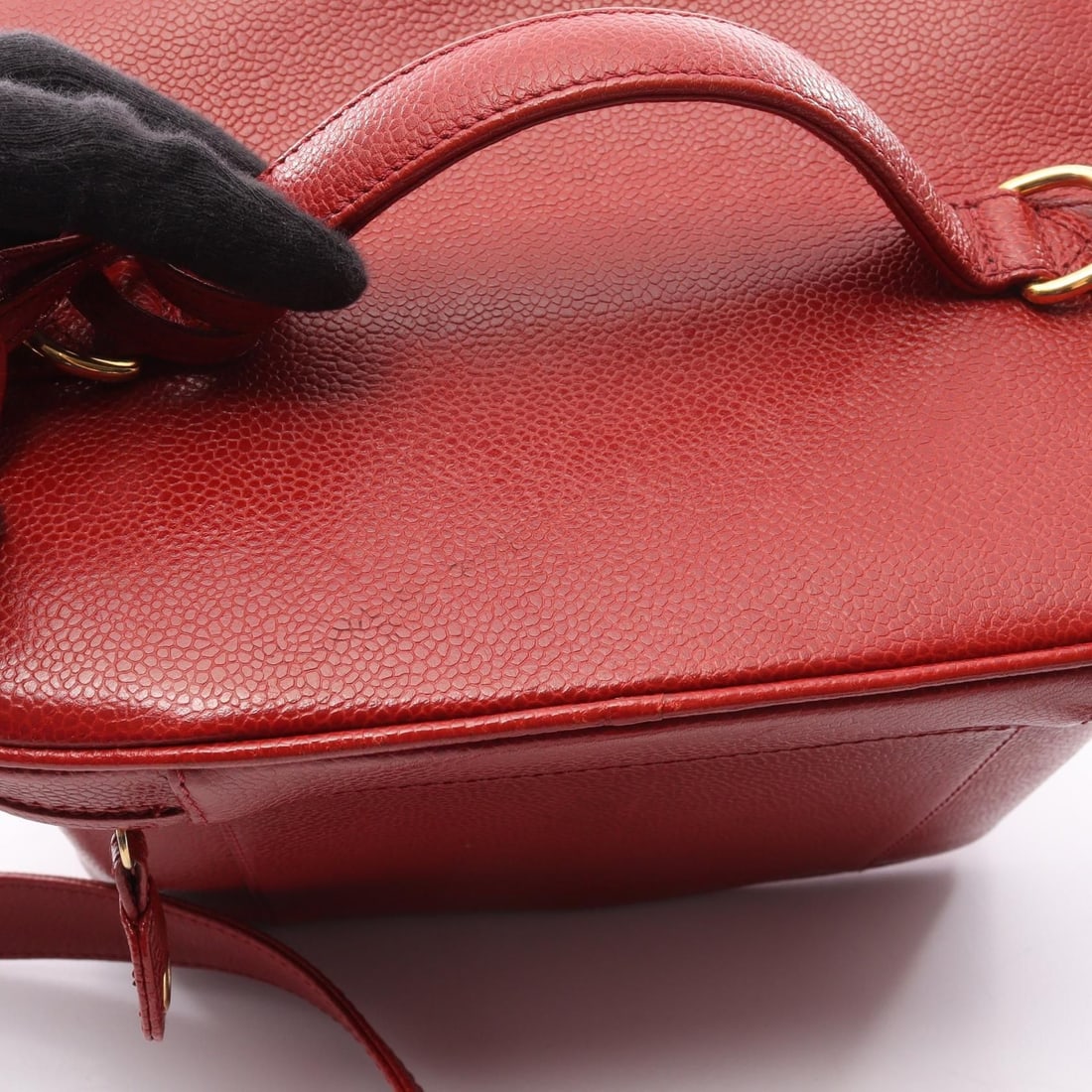 Chanel Red Coco Mark Medium Handbag - 5