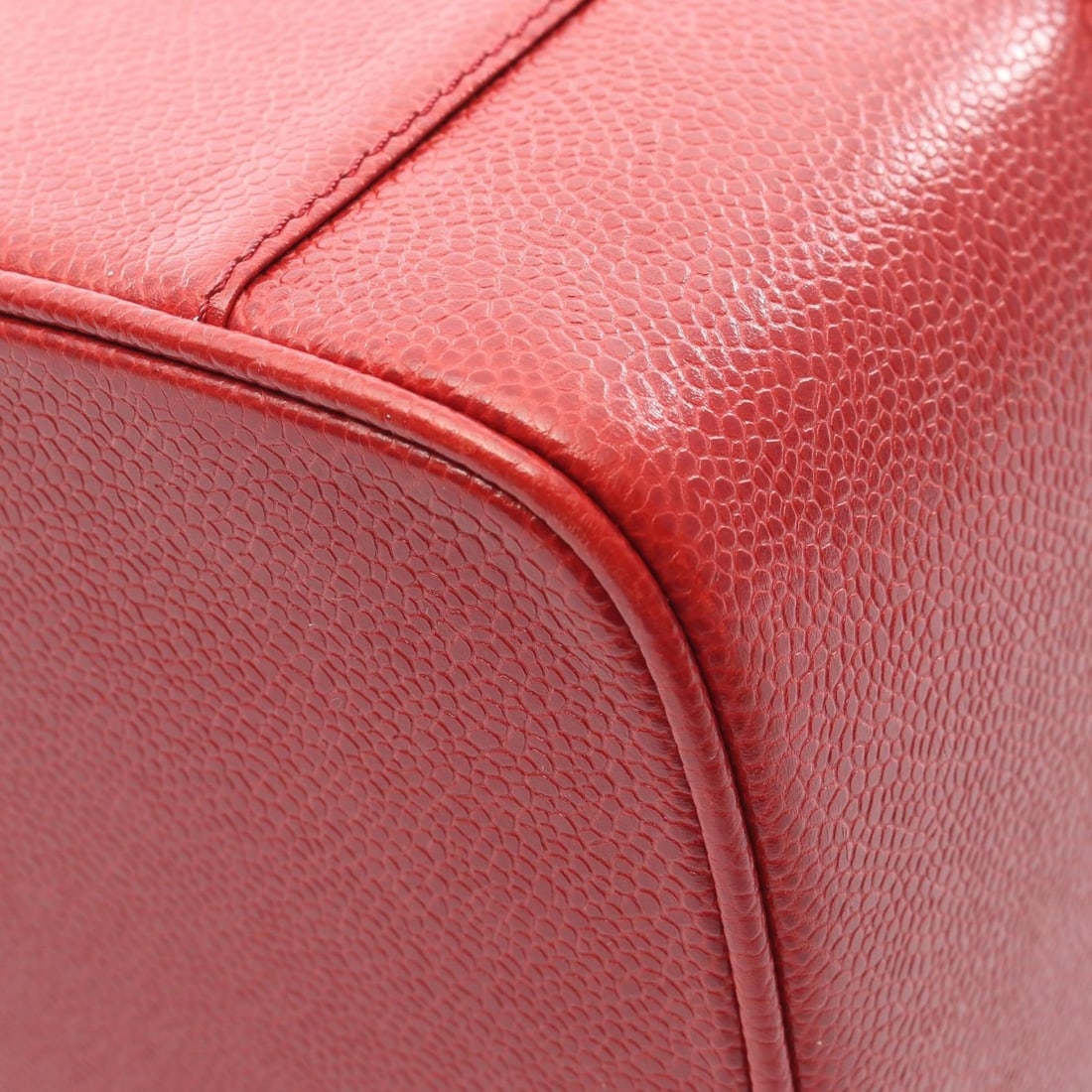 Chanel Red Coco Mark Medium Handbag - 7