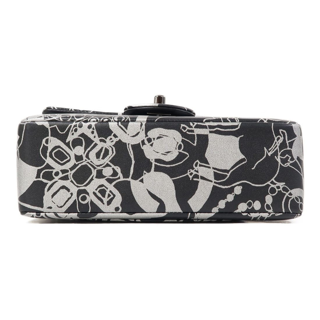 Chanel Black / Silver Mini Rectangular Flap Mini Handbag - 4