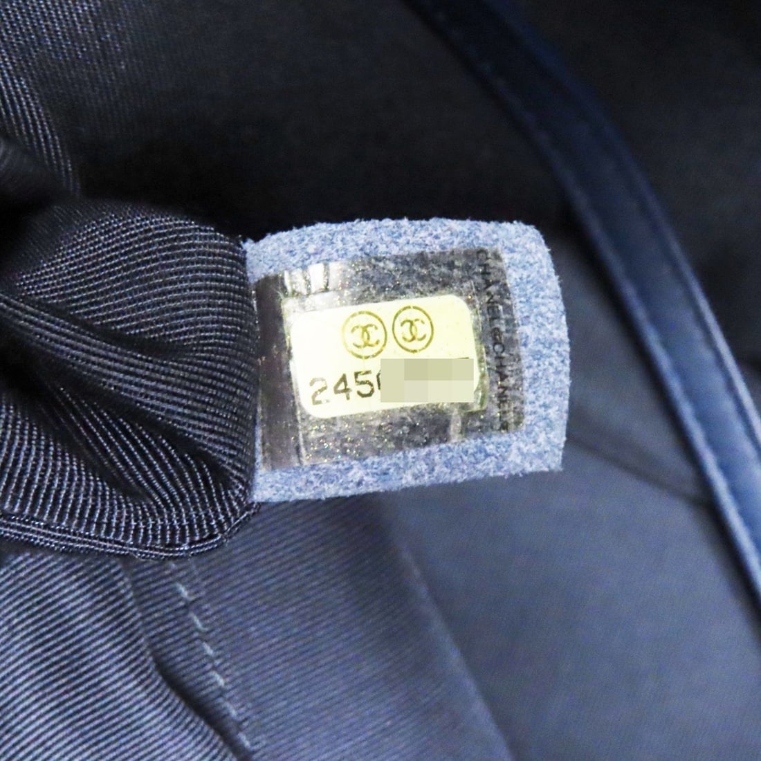 Chanel Blue Matelasse Coco Mark Handbag - 13