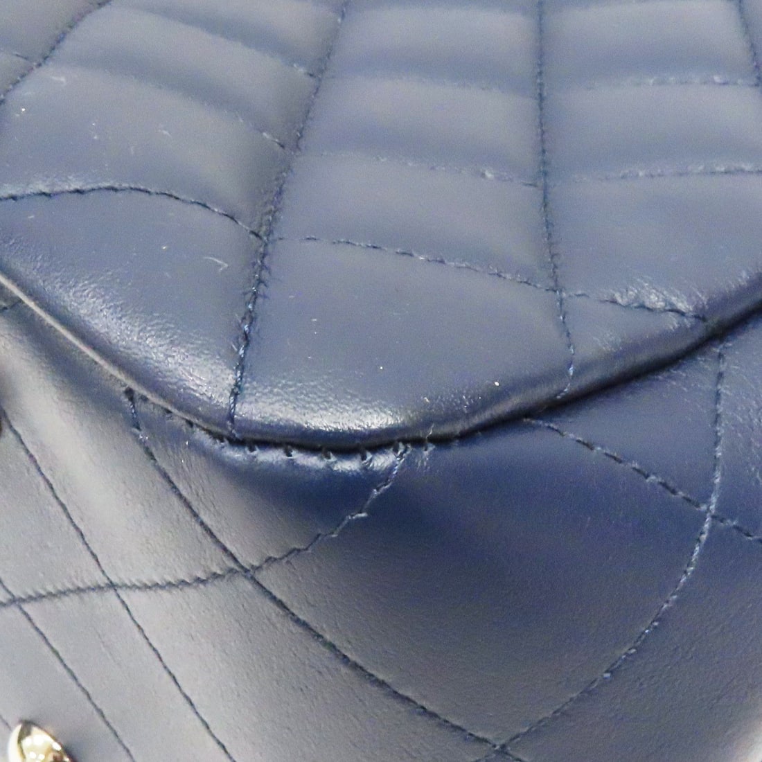 Chanel Blue Matelasse Coco Mark Handbag - 14