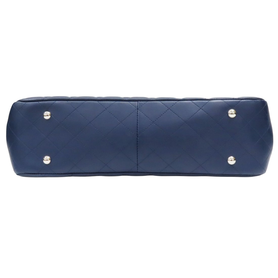 Chanel Blue Matelasse Coco Mark Handbag - 15