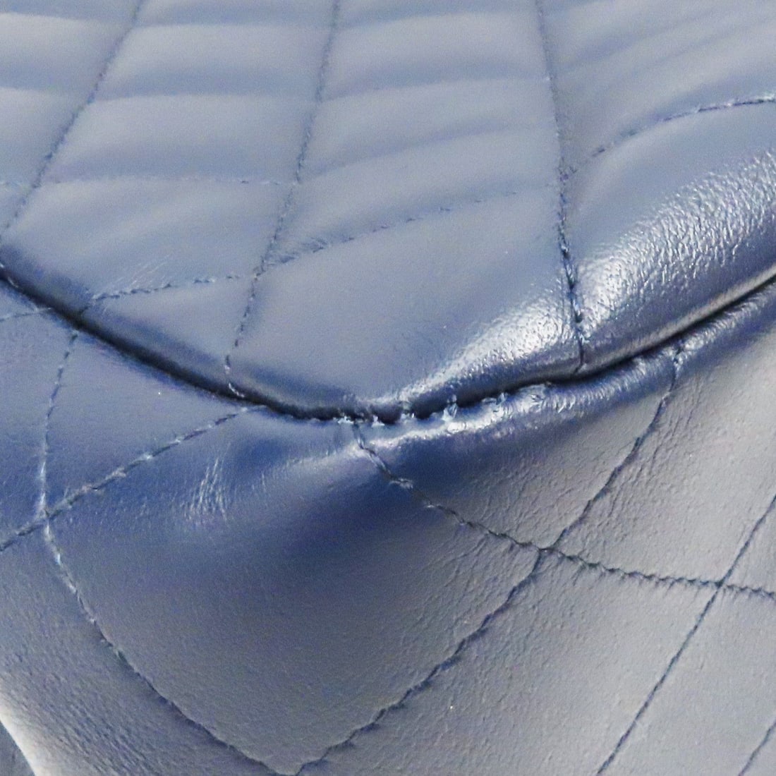 Chanel Blue Matelasse Coco Mark Handbag - 9