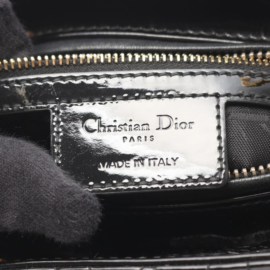 Dior Black Cannage Handbag - 12
