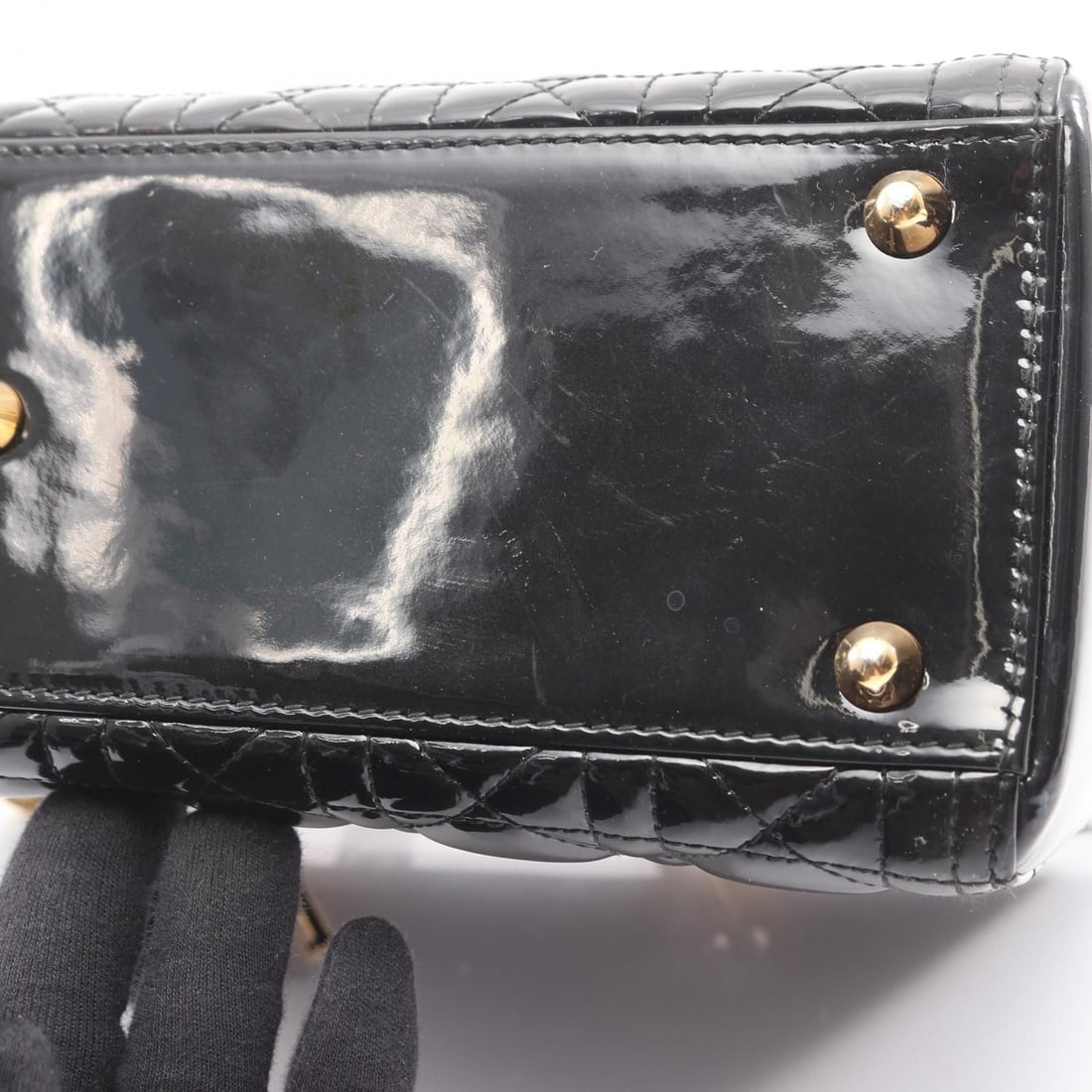 Dior Black Cannage Handbag - 7