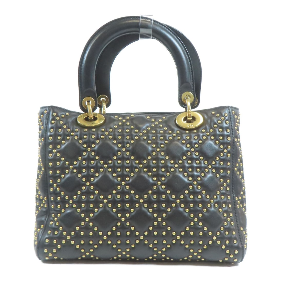 Dior Black Lady Dior Small Handbag: Item Name: Dior Sheepskin leather Lady Dior hand-turned shoulder and back bag 2wayShoulder Bag Black Black Lambskin (sheep leatheBrand: DiorModel No.: M0579CVNZSize: x W:24cmH:20cm x D:10cm(W:9.4