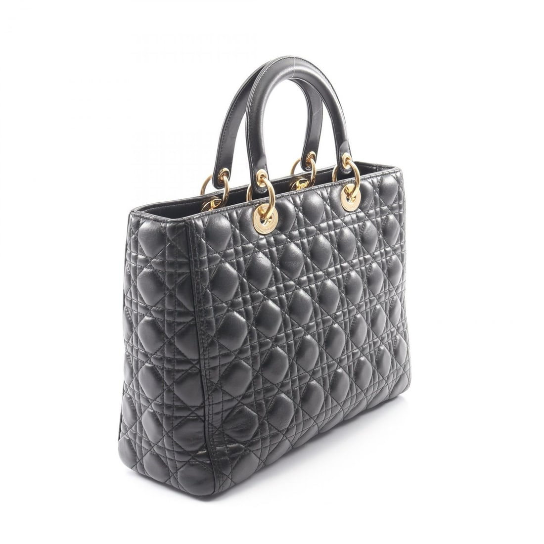 Dior Black Cannage Handbag - 2
