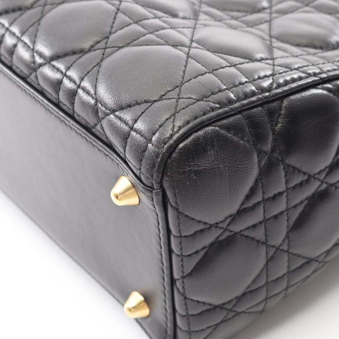 Dior Black Cannage Handbag - 5