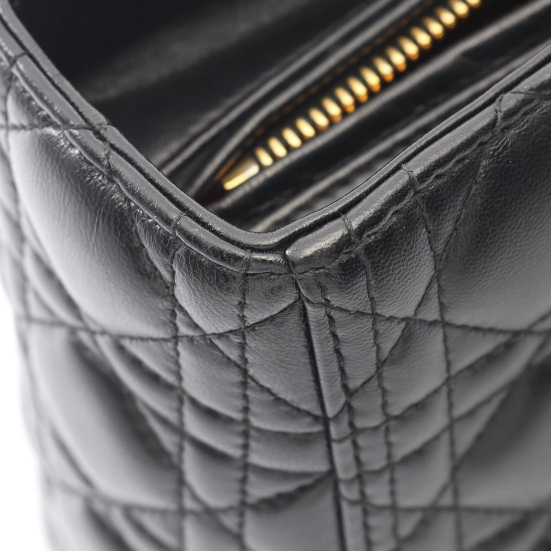 Dior Black Cannage Handbag - 7