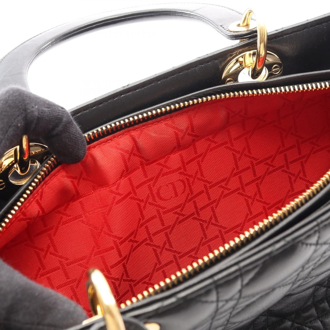 Dior Black Cannage Handbag - 9