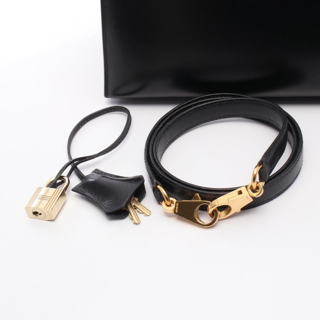 HermÃ¨s Black Calfskin Kelly 32 32 Handbag - 6