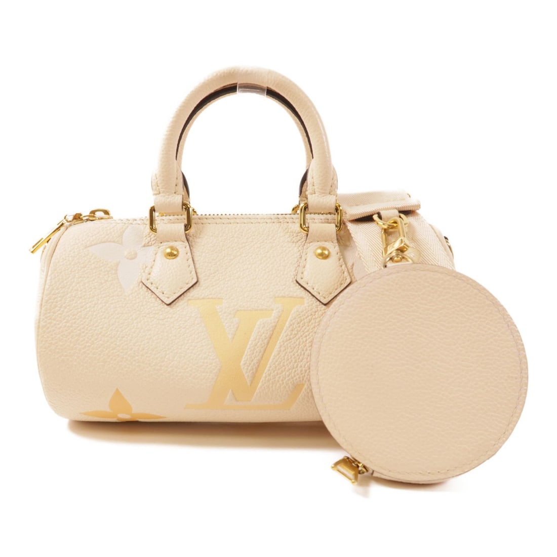 Louis Vuitton Handbag: Item Name: LOUIS VUITTON Monogram Empreinte Papillon BB Hand-Handed Bag for Shoulders and Backs Beige CrBrand: LOUIS VUITTONModel No.: M45708Size: x W:19.5cmH:10cm x D:10cm(W:7.7 inch x H:3.9 inch x D