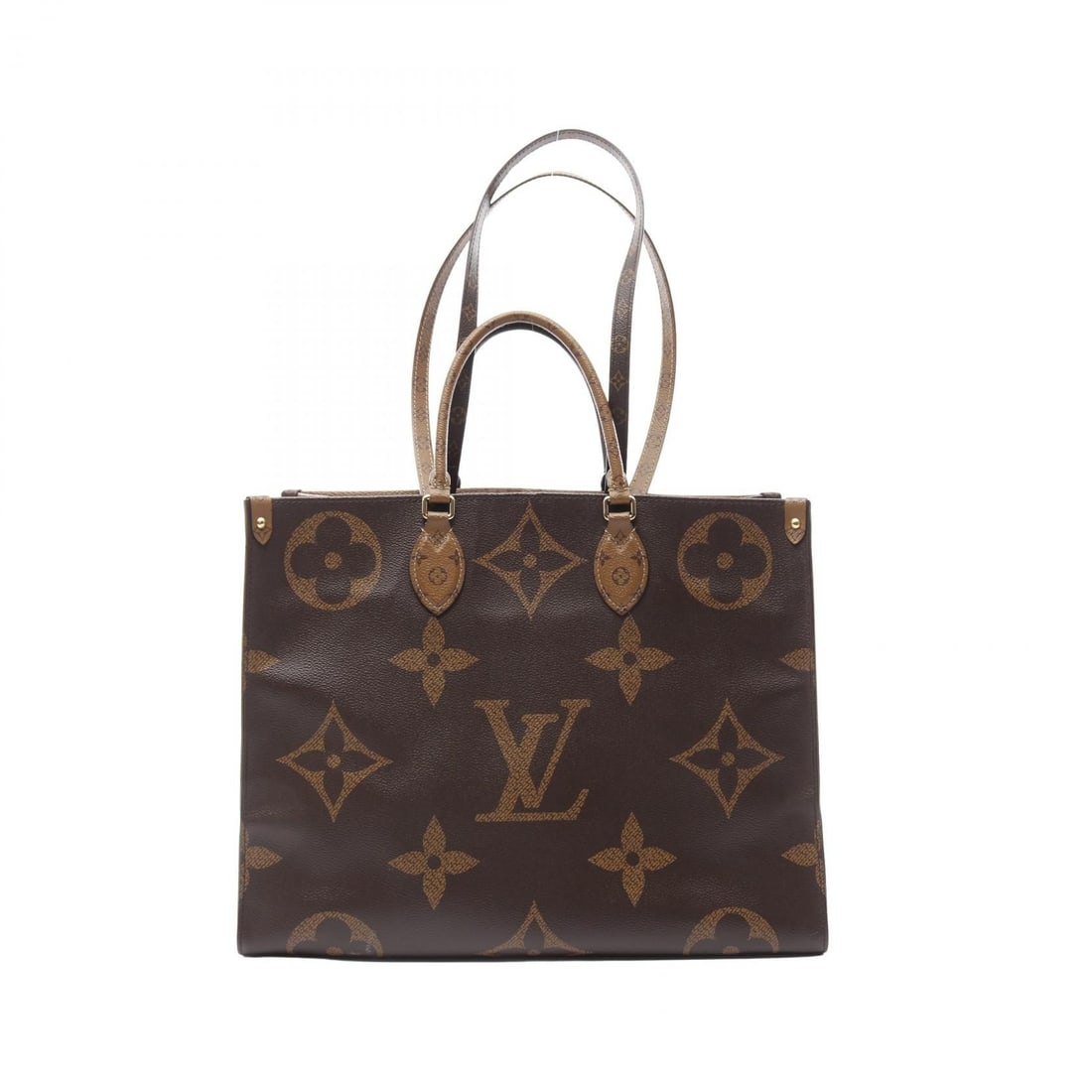 Louis Vuitton Handbag: Item Name: LOUIS VUITTON On-the-go GM Beige Brown Beige Tote Bag M44576Brand: LOUIS VUITTONModel No.: M44576Size: x W:41cmH:32cm x D:17cm(W:16.1 inch x H:12.6 inch x D:6.7 inch )Handle?38cm(15.0 inch