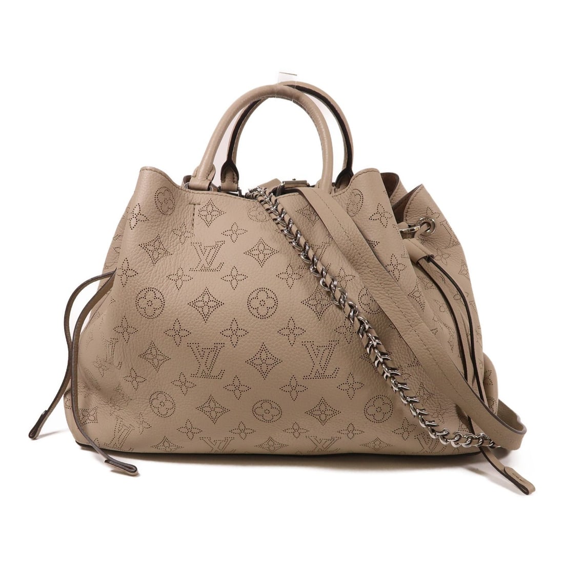 Louis Vuitton Handbag: Item Name: LOUIS VUITTON Mahina Bella Tote Ginpaku Hand-Handed Bag for Shoulders and Backs Beige Galet GBrand: LOUIS VUITTONModel No.: M59201Size: x W:32cmH:24cm x D:13cm(W:12.6 inch x H:9.4 inch x