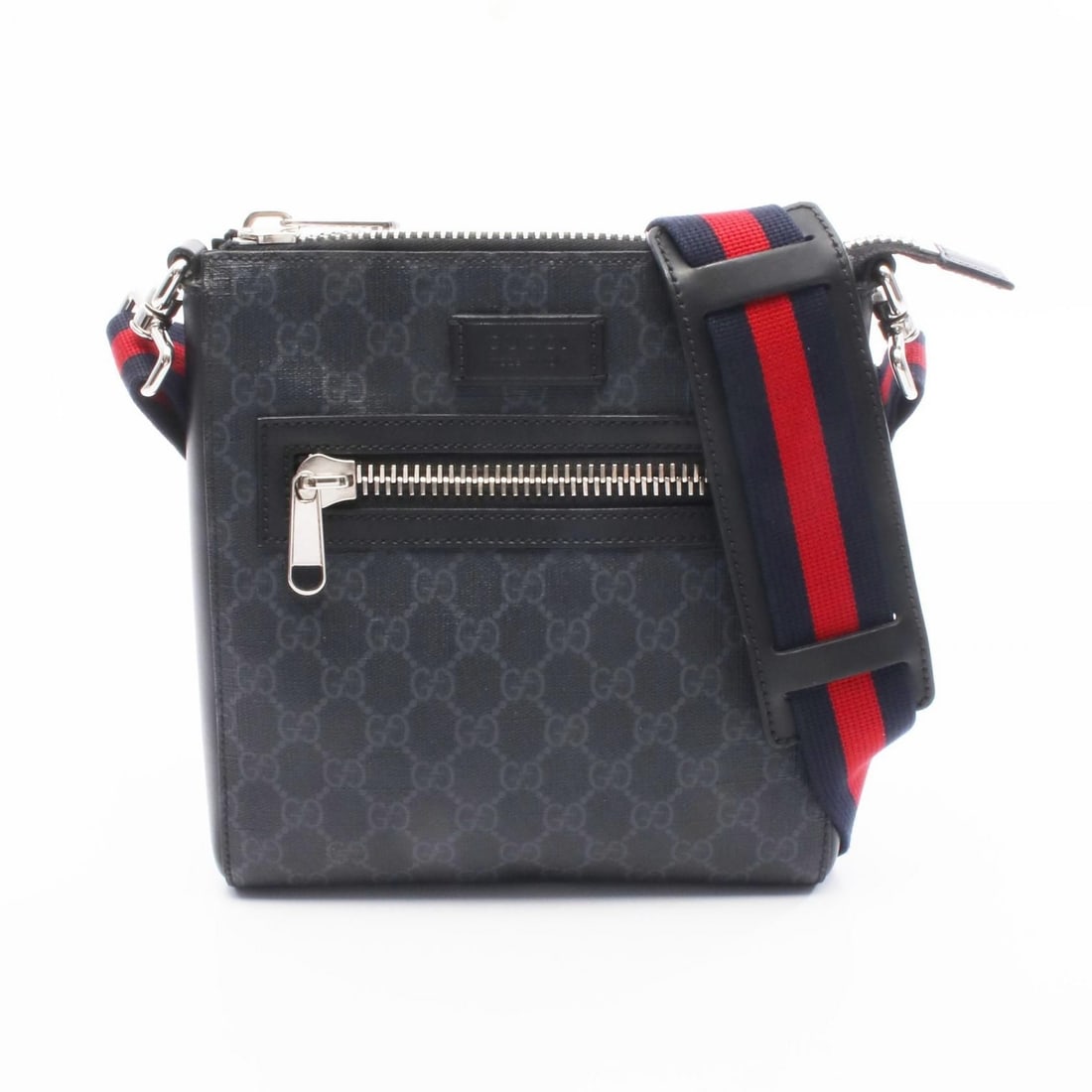 Gucci Black / Gray Gg Supreme Small Handbag (1 of 6)