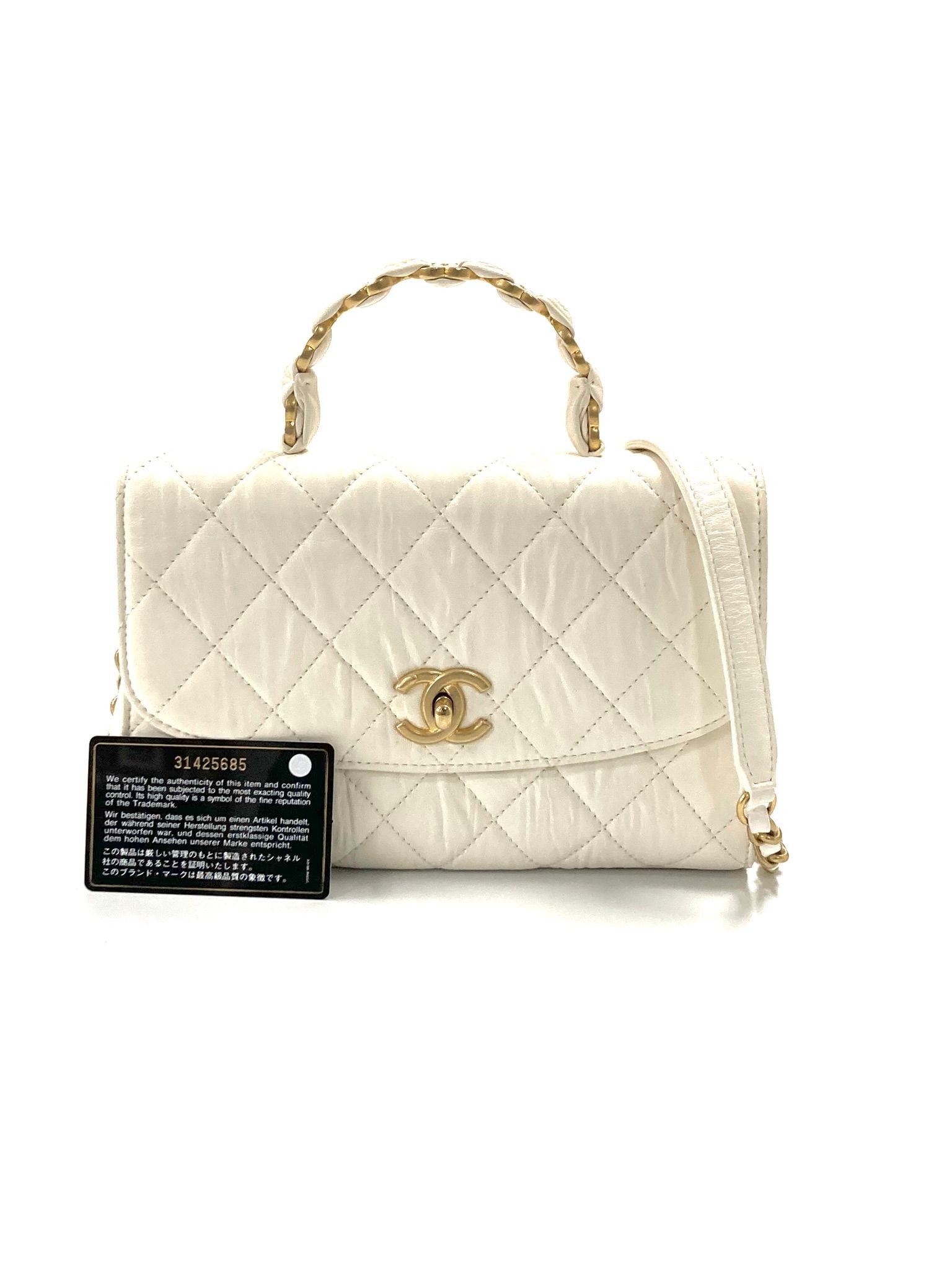 Chanel Hand Bag White (1 of 3)
