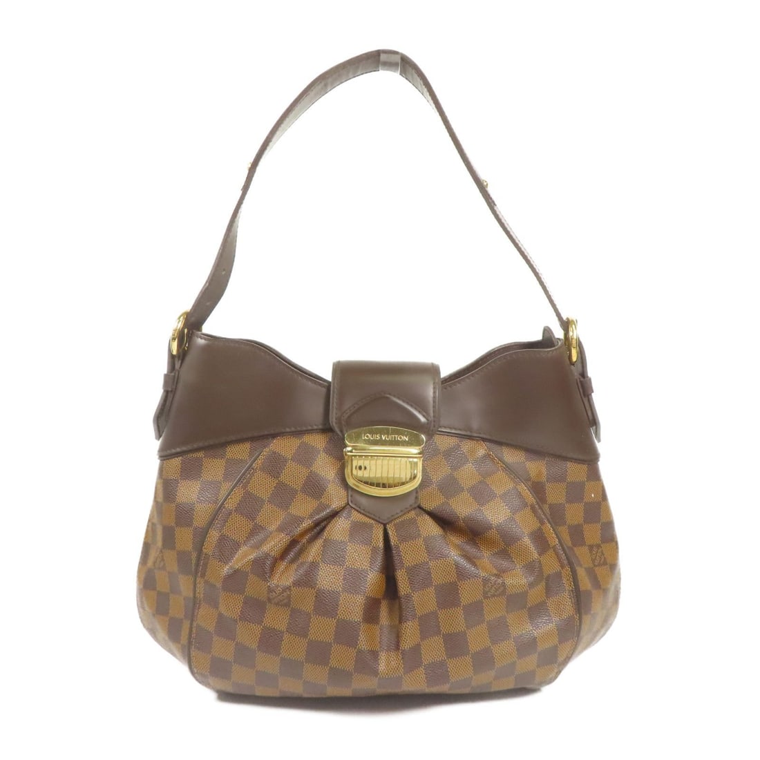 Louis Vuitton Sistina MM, Damier Ebene: Item Name: LOUIS VUITTON Damier Sistina MM Gold Shoulder Bag Ebene Brown Shoulder Bag N41541Brand: LOUIS VUITTONModel No.: N41541Size: x W:38cmH:23cm x D:16cm(W:15.0 inch x H:9.1 inch x D:6.3 inch