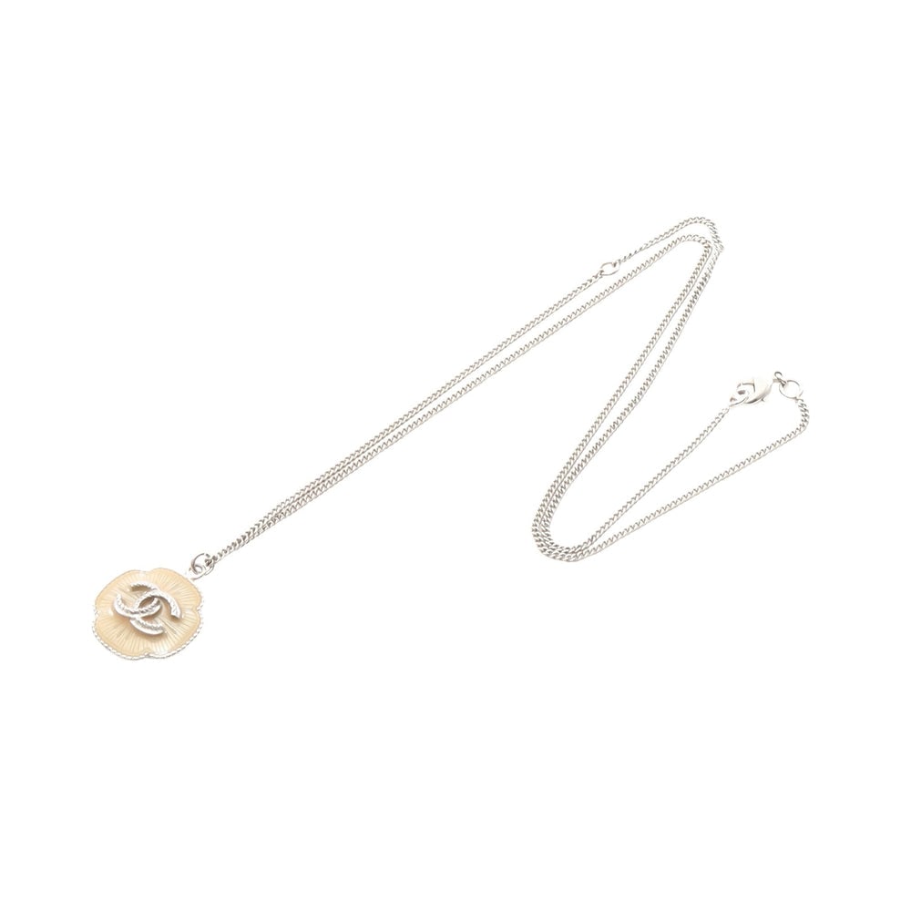Chanel Coco Mark Silver Necklace - 3