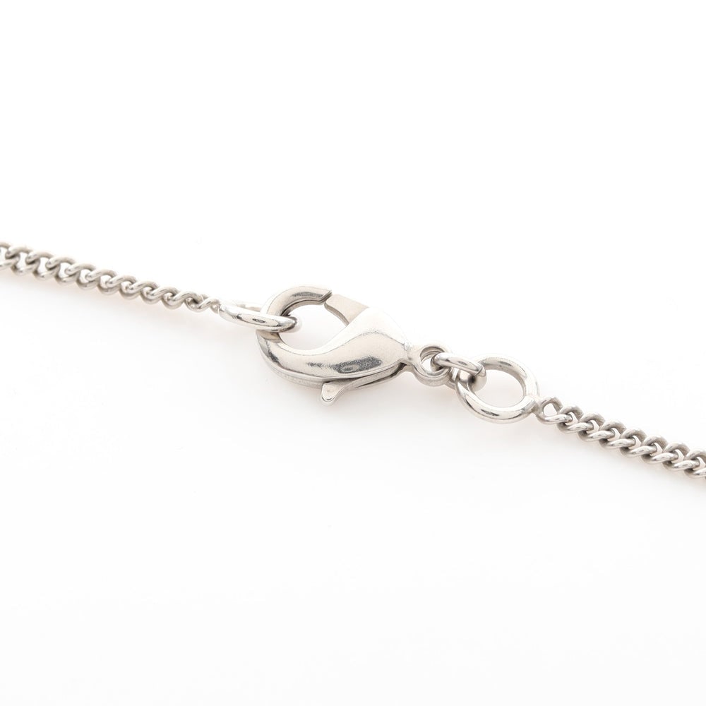 Chanel Coco Mark Silver Necklace - 4