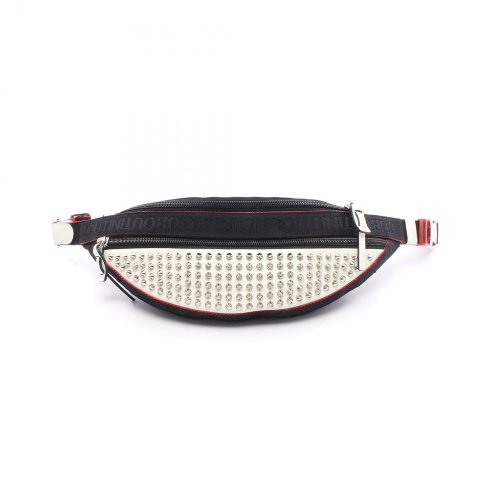 Paris New York Body bag Waist bag Leather White Black Red: Paris New York Body bag Waist bag Leather White Black Red