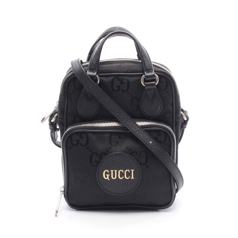 Gucci Off The Grid Gucci Off The Grid GG nylon Shoulder bag Nylon Leather Black 2WAY (1 of 6)