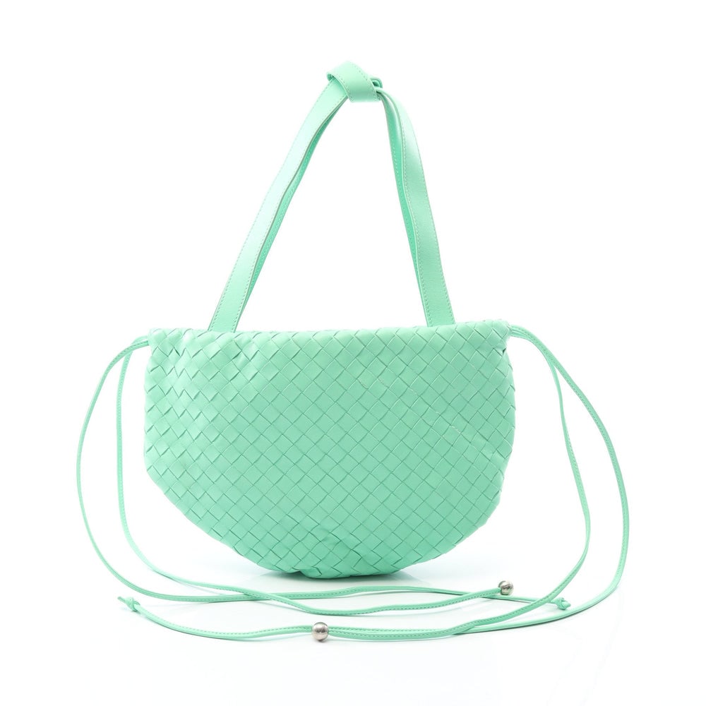 THE BULB SMALL Valve Small Intrecciato Handbag Leather Light green (1 of 7)