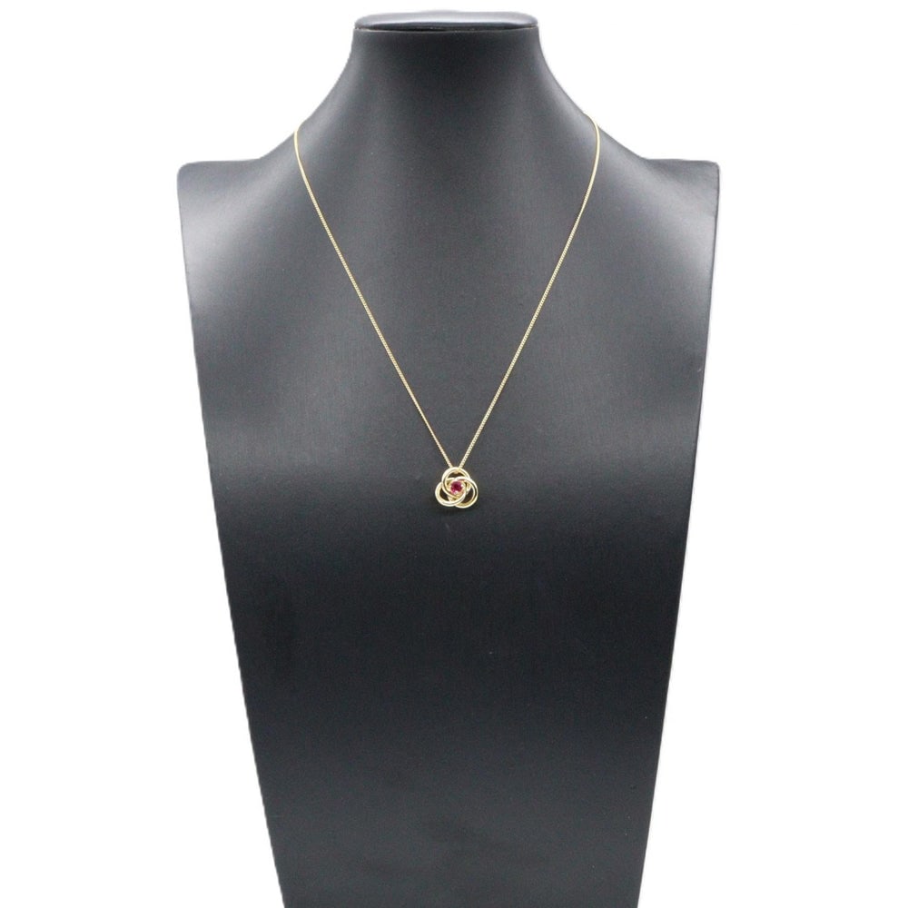 Ruby Necklace Necklace K18YG Ruby Yellow Gold Red - 6