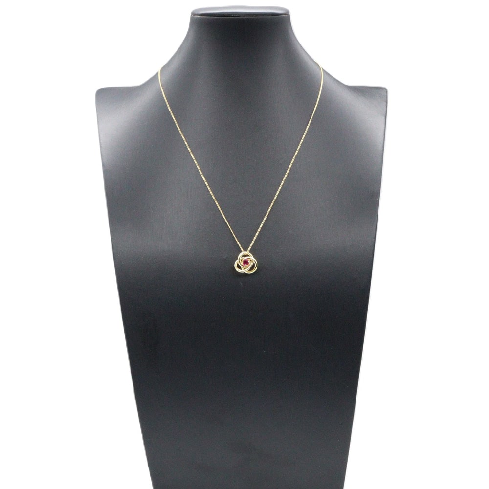 Ruby Necklace Necklace K18YG Ruby Yellow Gold Red - 7
