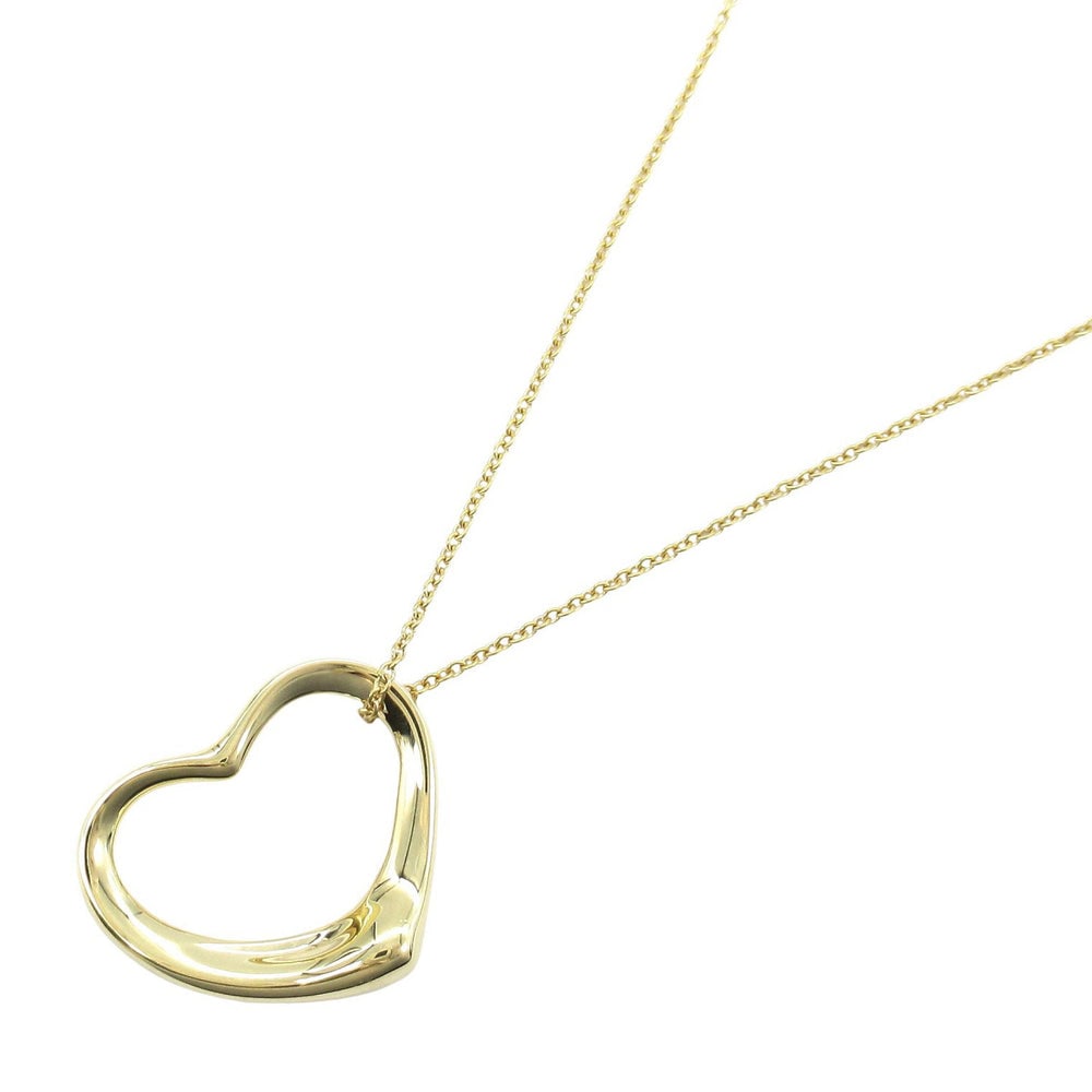 Tiffany Open Heart Necklace: Tiffany & Co Open Heart necklace in K18YG yellow gold.