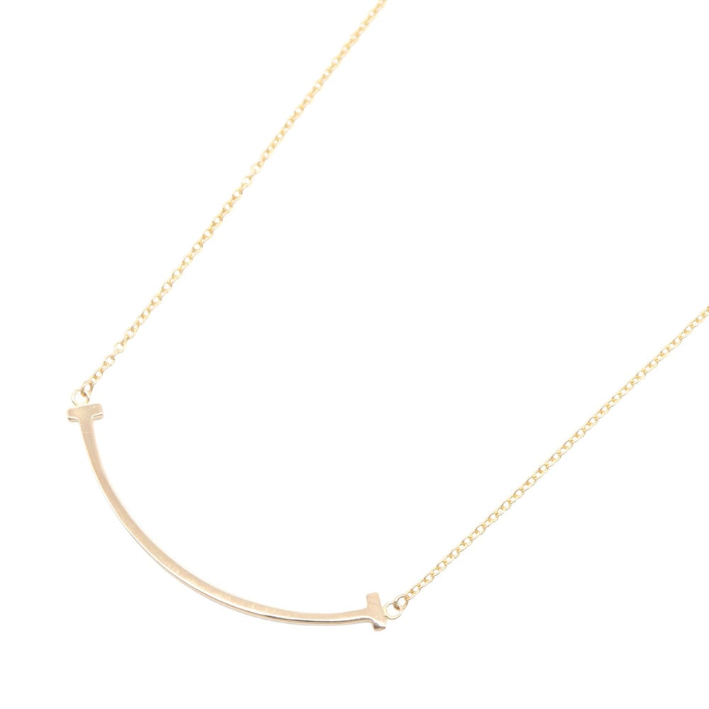T-smile Small Necklace Necklace K18PG Pink gold: T-smile Small Necklace Necklace K18PG Pink gold