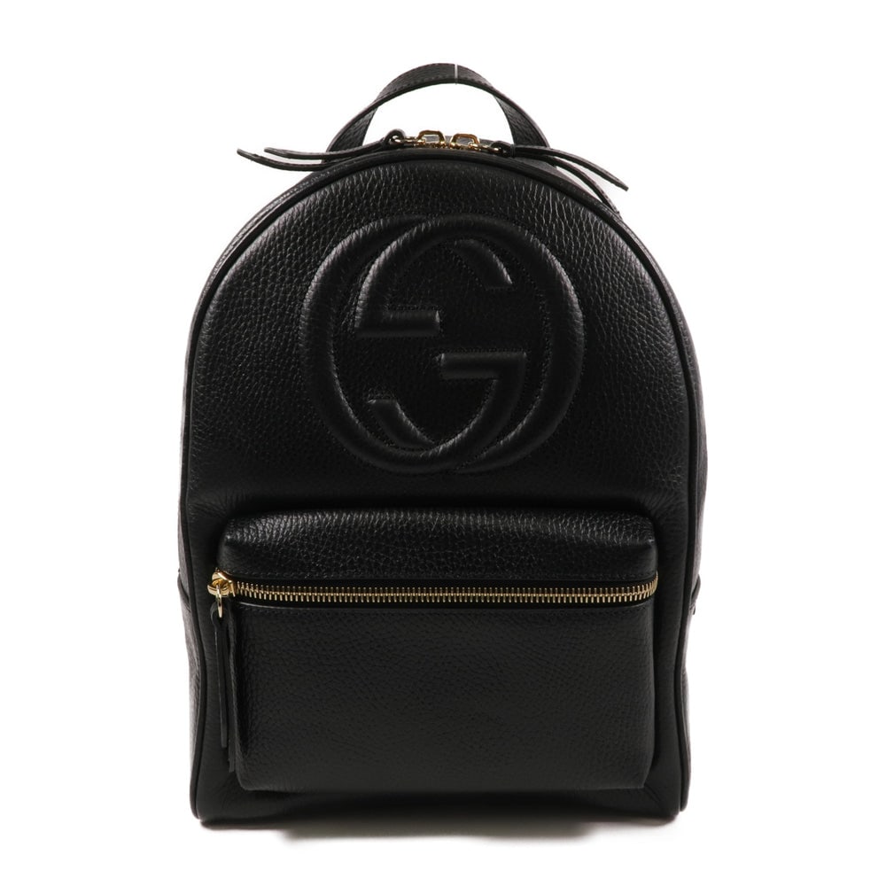 GUCCI GG GHW Soho Backpack Rucksack 536192 Calfskin Leather Black (1 of 16)