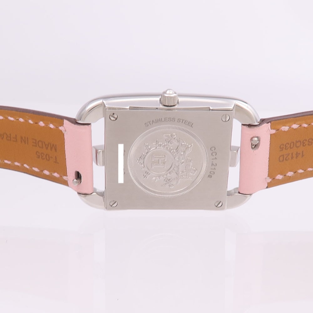 HERMES Cape Cod CC1.210a Quartz Watch Stainless Steel Leather Silver - 7