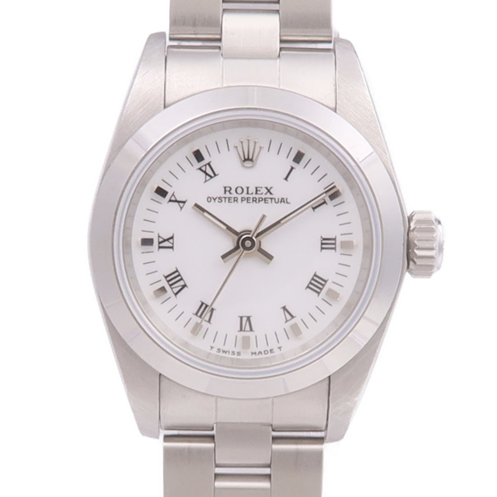 ROLEX Oyster Perpetual 67180 Automatic Watch Stainless Steel White: ROLEX Oyster Perpetual 67180 Automatic Watch Stainless Steel White