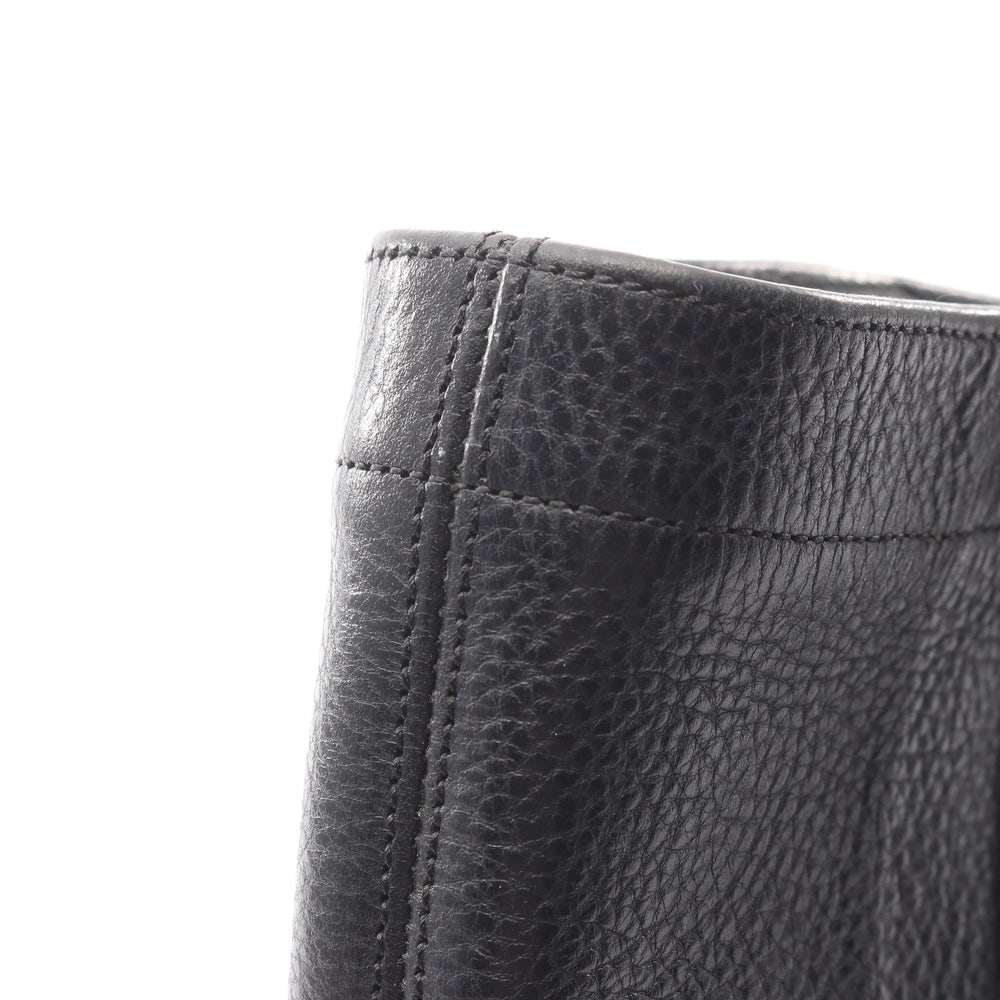 Handbag Leather Black - 9