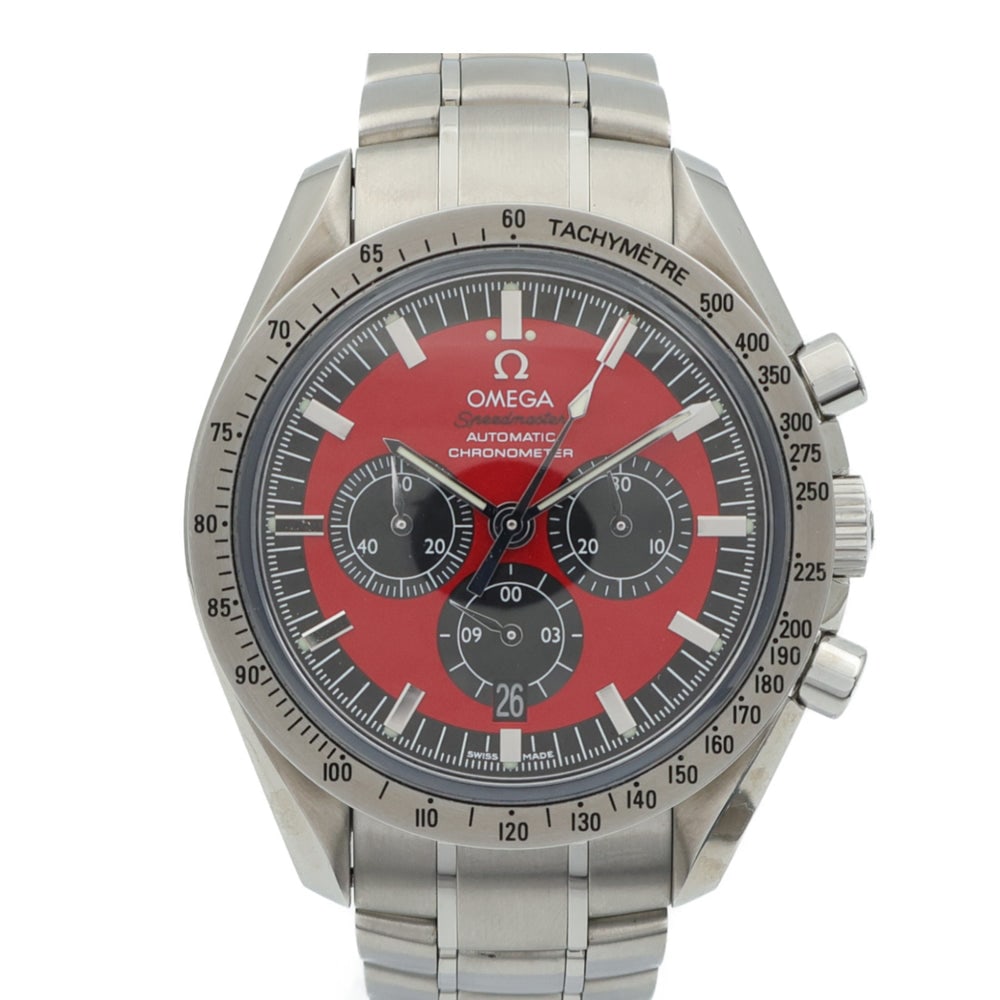 OMEGA Speedmaster Legend Schumacher Limited Edition 78121745 Automatic Watch SS: OMEGA Speedmaster Legend Schumacher Limited Edition 78121745 Automatic Watch SS