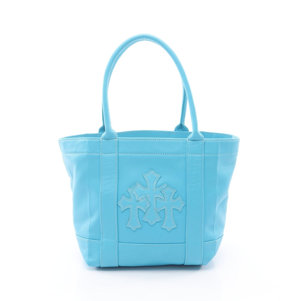 Cemetery cross Handbag Leather Light blue (1 of 8)