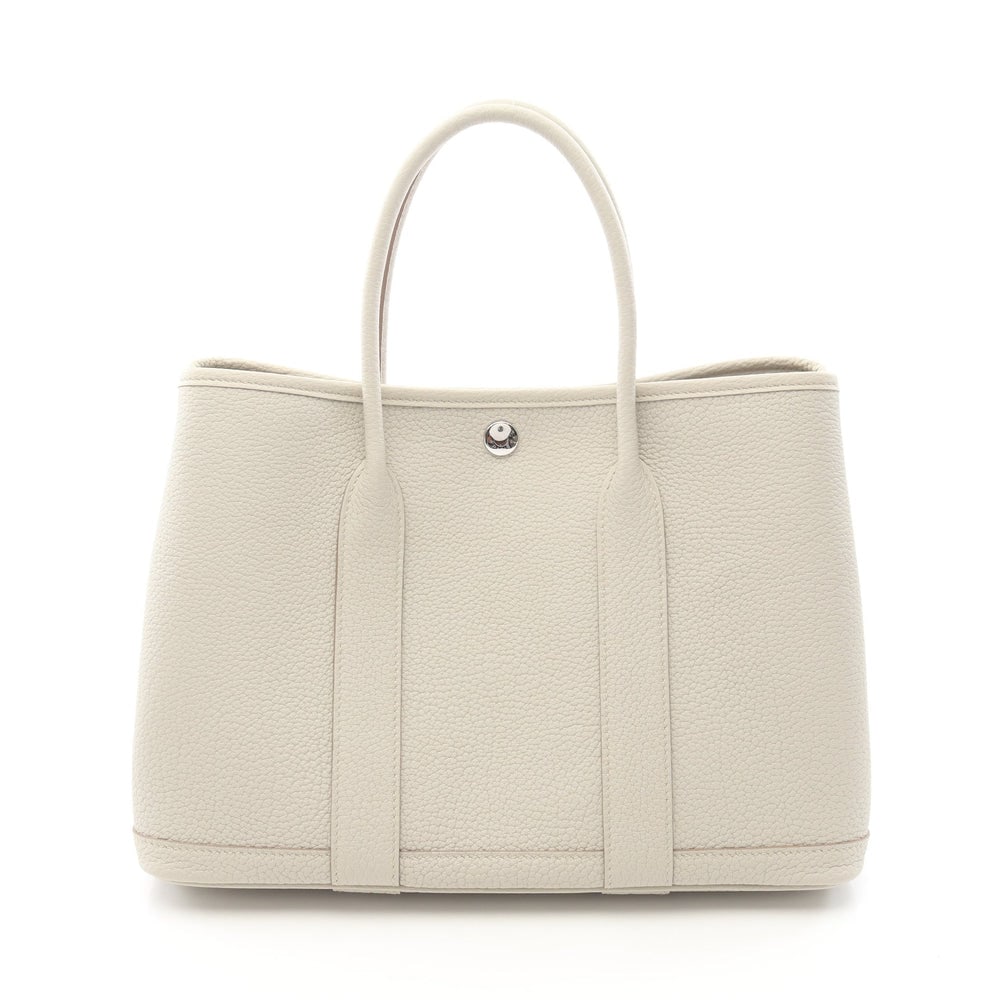 Garden party TPM Betton Handbag Tote bag Negonda leather Ivory Silver hardware K stamp: Garden party TPM Betton Handbag Tote bag Negonda leather Ivory Silver hardware K stamp