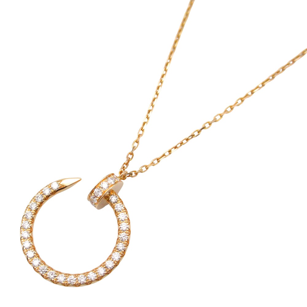 Cartier Juste un Clou Diamond: Cartier Juste un Clou diamond necklace in K18PG pink gold.