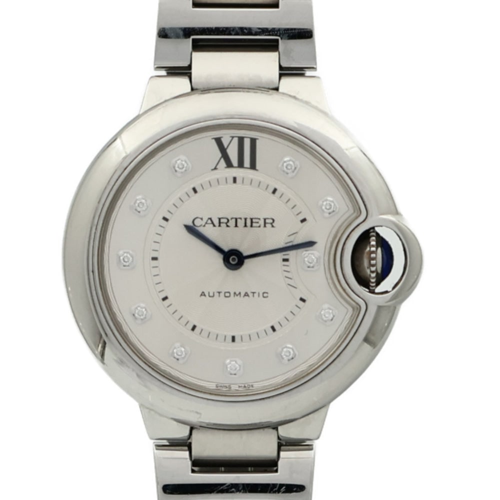 CARTIER Ballon Bleu WE902074 Automatic Watch Stainless Steel Diamond Silver: CARTIER Ballon Bleu WE902074 Automatic Watch Stainless Steel Diamond Silver